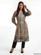 Vintage Luxe: Satin Paisley Tunic Top 75902