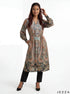 Vintage Luxe: Satin Paisley Tunic Top 75902