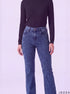 Retro Fade: Acid Blue Bootcut Denim Jeans DL-244 A