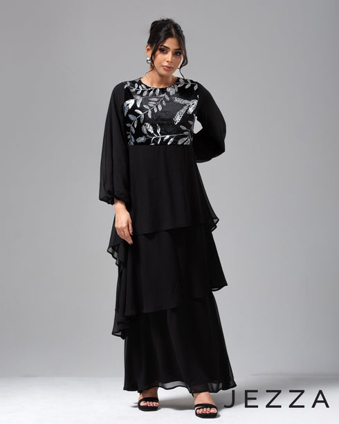 Sparkle Top with Flowing Chiffon Skirt 65401