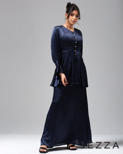 Satin Skirt & Button-Down Top Set 64441