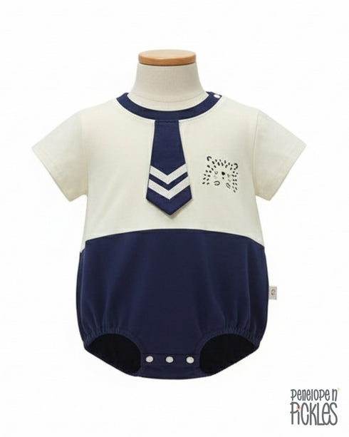 Play Day: Cotton Knit Tie-Front Romper 74061