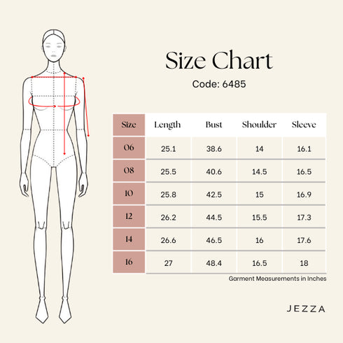 Structured Grace: V-Neck Hip Top 64854