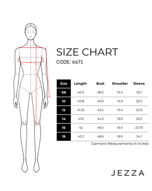 Classic Charm: Poly-Cotton Knee-Length Top 66712