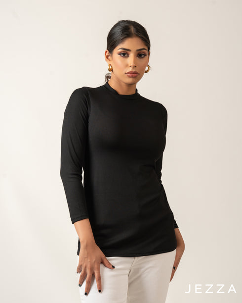 Stretch Fit Long Sleeve Top – Hip Length 70782