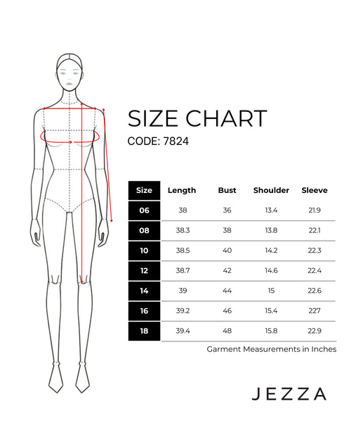 Floral Grace: Satin Round-Neck Knee Top 78241