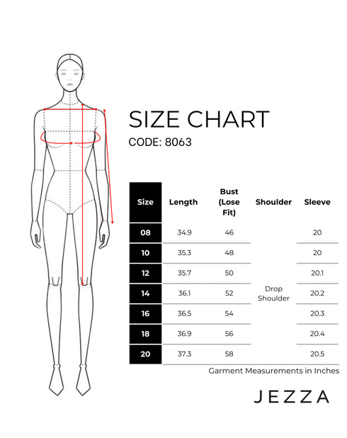 Eclectic Charm: Check & Motif Knee Top 80631