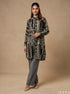 Ornate Elegance: Tapestry Print Knee Top 83861