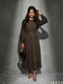 Woven Rhythm: Ikat Poly Cotton NM Dress 84891
