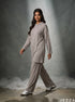 Urban Ease: Gray Jersey Hoodie Set 87442/81962