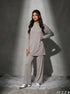 Urban Ease: Gray Jersey Hoodie Set 87442/81962