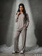 Urban Ease: Gray Jersey Hoodie Set 87442/81962
