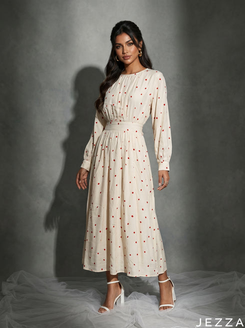 Threaded Current: Ikat Poly Cotton NM Dress 86921
