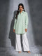 Fresh Utility: Light Green Poly Cotton Top 87131