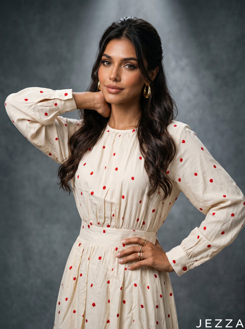 Threaded Current: Ikat Poly Cotton NM Dress 86921
