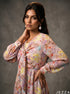 Petal Story: Floral Chiffon Knee Dress 87571