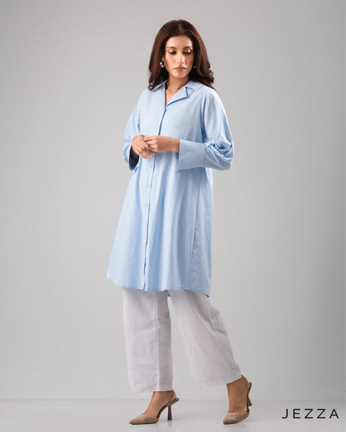 Above Knee Top With Pin tuck Details 58952