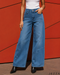 Coastal Sky: Light Blue Wide-Leg Denim Jeans DL-365 L