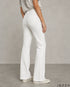Ivory Curve: White Bootcut Denim Jeans DL-344 W