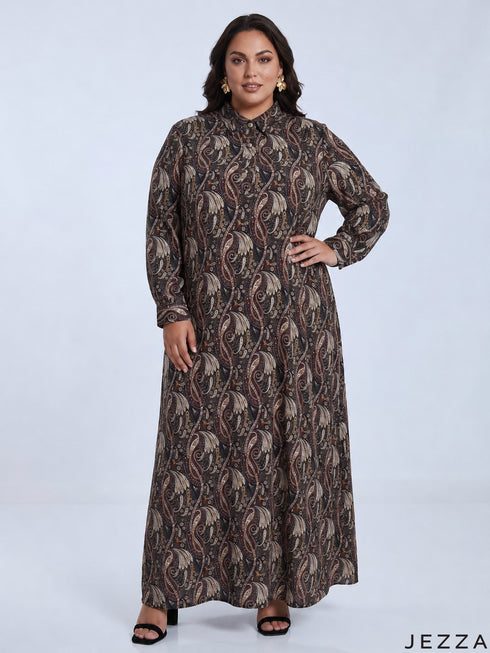 Paisley Heritage: Cotton A-Line Dress 87781