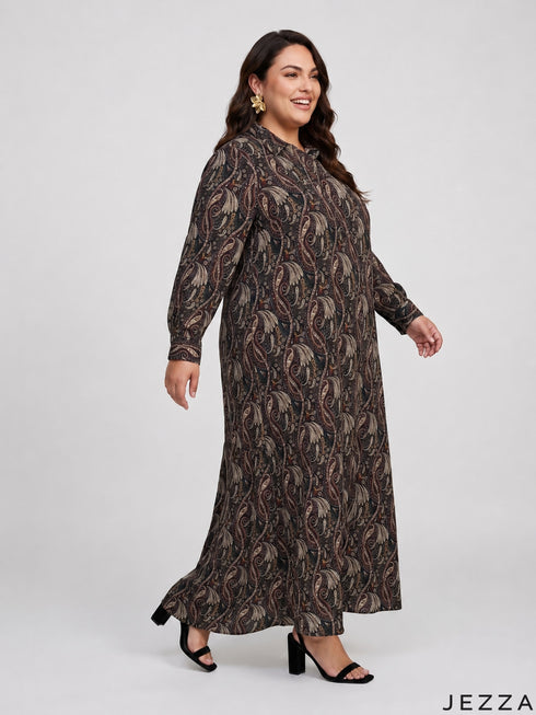 Paisley Heritage: Cotton A-Line Dress 87781