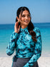 Fluid Form: Marble Print Swimwear Set 89812