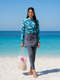 Fluid Form: Marble Print Swimwear Set 89812