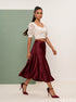 Sheer Ivory: Off White Organza Crop Top 87271