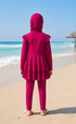 Vivid Tide: Magenta Swimwear Set 89802