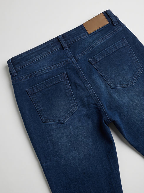 Midnight Sculpt: Dark Blue Skinny Jeans DL-380 D