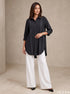 Stripe Ease: Cotton Below Hip Top 88421