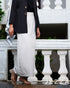 Beige Semi-Fitted Poly Cotton Skirt ( Only Skirt ) 61992