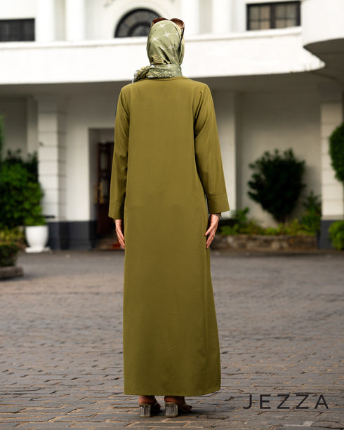 Polyester Dress with Long Placket 56951