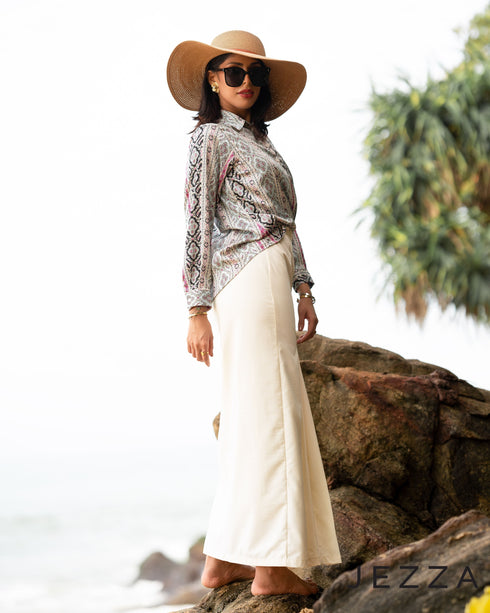 Ankle-Length Poly Cotton Skirt 55061