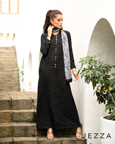 Brocaded A-Line Dress 48271