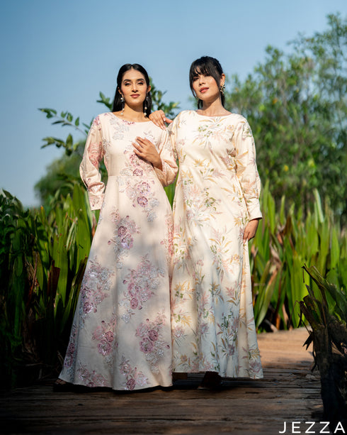 Luminous Pearl: Sequin Detail Maxi 83201