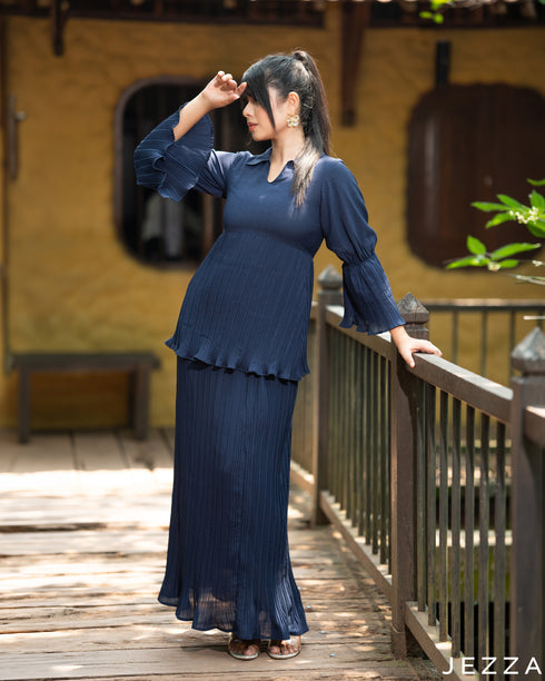 Blue Eclipse: Chiffon Two-Piece Set 81073/82713