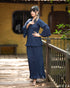 Blue Eclipse: Chiffon Two-Piece Set 81073/82713