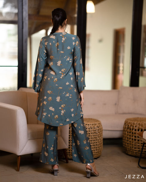 Printed Polyester Top & Pant Set 57241/57271