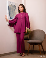 Load image into Gallery viewer, Top with Decorative Sleeve & Matching Pant Set 56561/57621