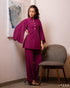 Top with Decorative Sleeve & Matching Pant Set 56561/57621