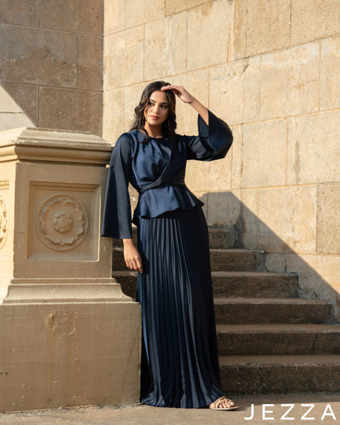 Serene Charm: Satin Co-Ord Set 73541