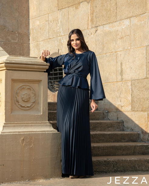 Serene Charm: Satin Co-Ord Set 73541