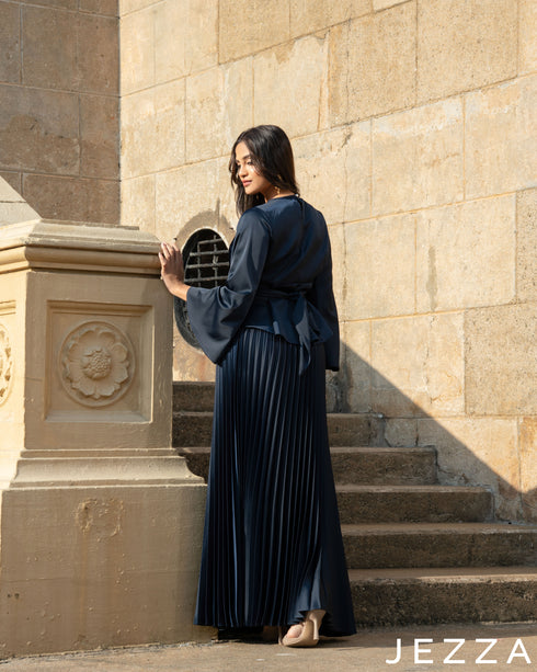 Serene Charm: Satin Co-Ord Set 73541