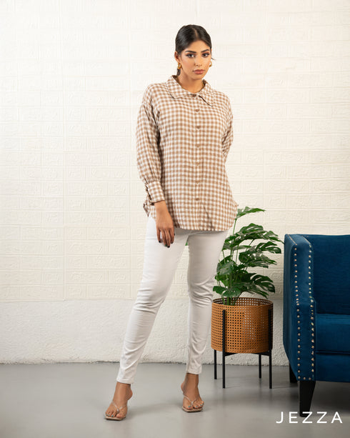 Casual Cotton Long Sleeve Top 70972