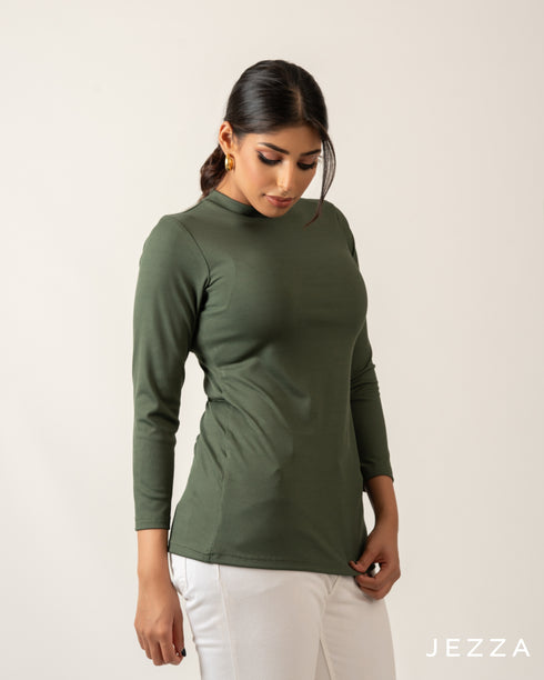 Stretch Fit Long Sleeve Top – Hip Length 70783