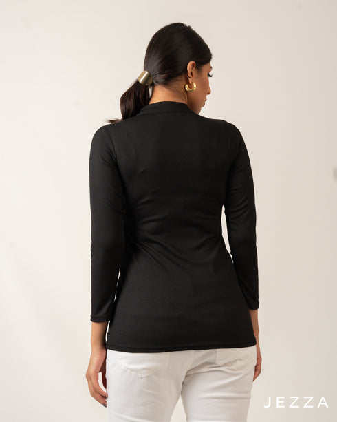 Stretch Fit Long Sleeve Top – Hip Length 70782