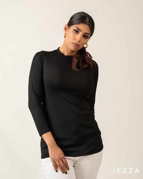 Stretch Fit Long Sleeve Top – Hip Length 70782