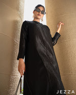 Load image into Gallery viewer, Crushed Poly & Satin Panel Dress 64021