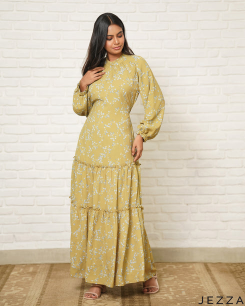 Bloom Air: Soft Chiffon Maxi Dress 83891